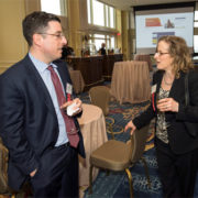 (L to R): John Alessi, Mass. Appleseed Board Member, Skadden, Arps, Slate, Meagher & Flom LLP, and Amy Karp, Mass. Appleseed Board Member, Committee for Public Counsel Services